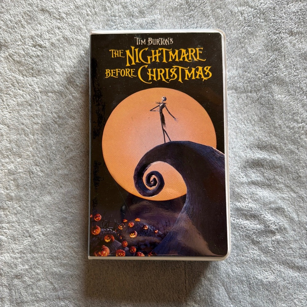 Disney Nightmare Before Christmas VHS Tape Notebook Journal Jack - H264